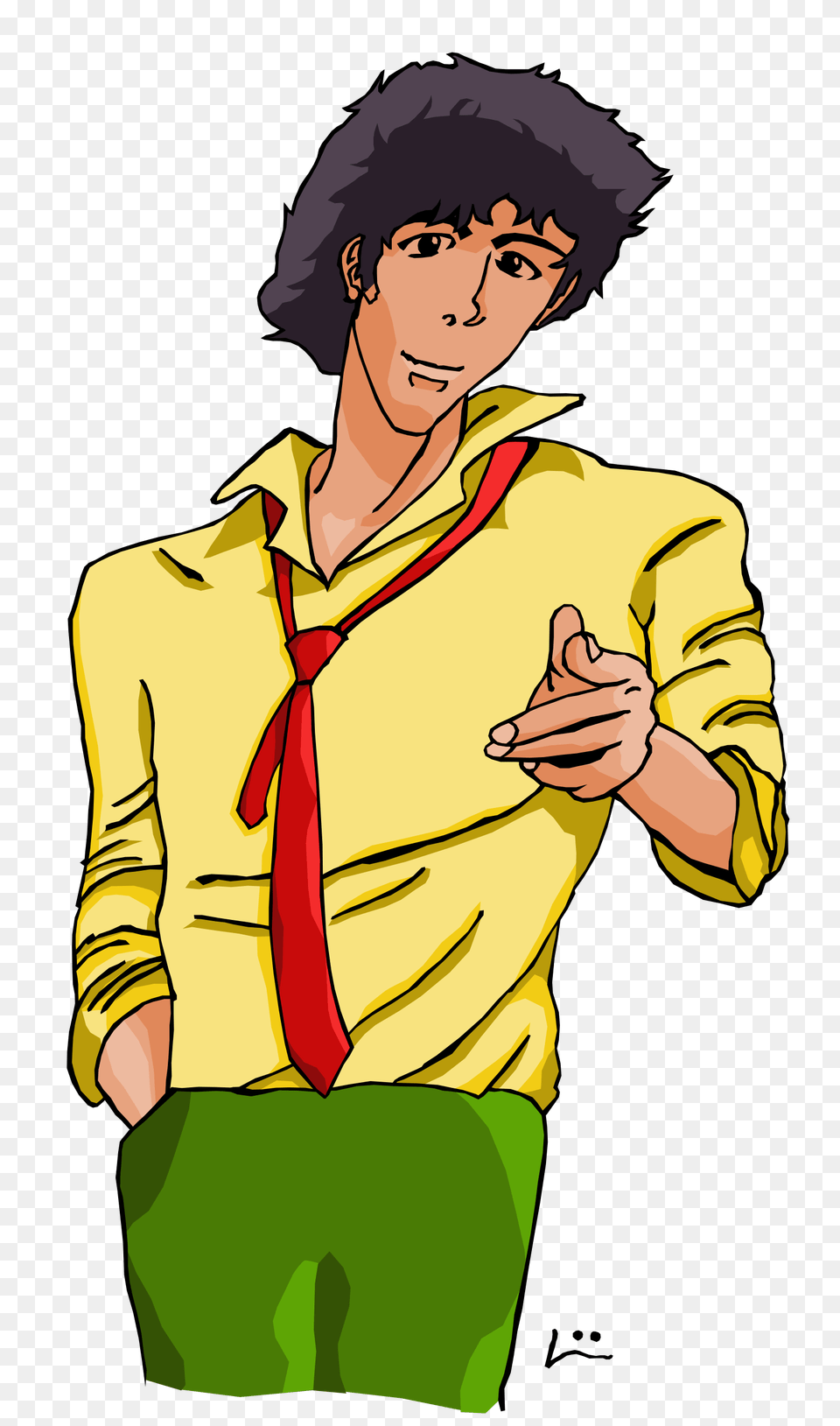 Spike Spiegel Bebopkids Art, Adult, Person, Man, Male Png