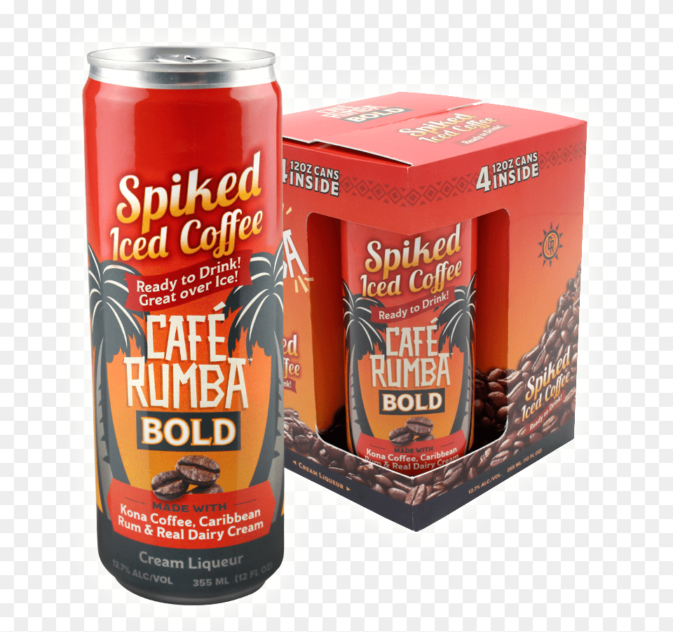 Spiked Iced Coffee Cafe Rumba, Can, Tin Free Png Download