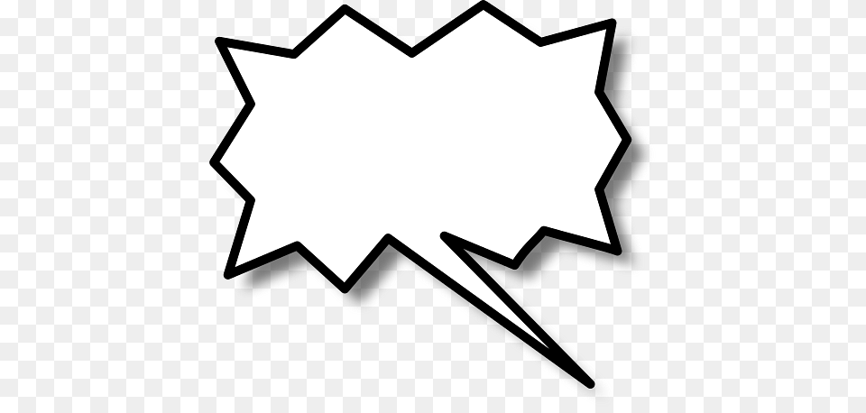 Spiky Callout Speech Bubble Right, Plant, Leaf, Logo, Symbol Png Image