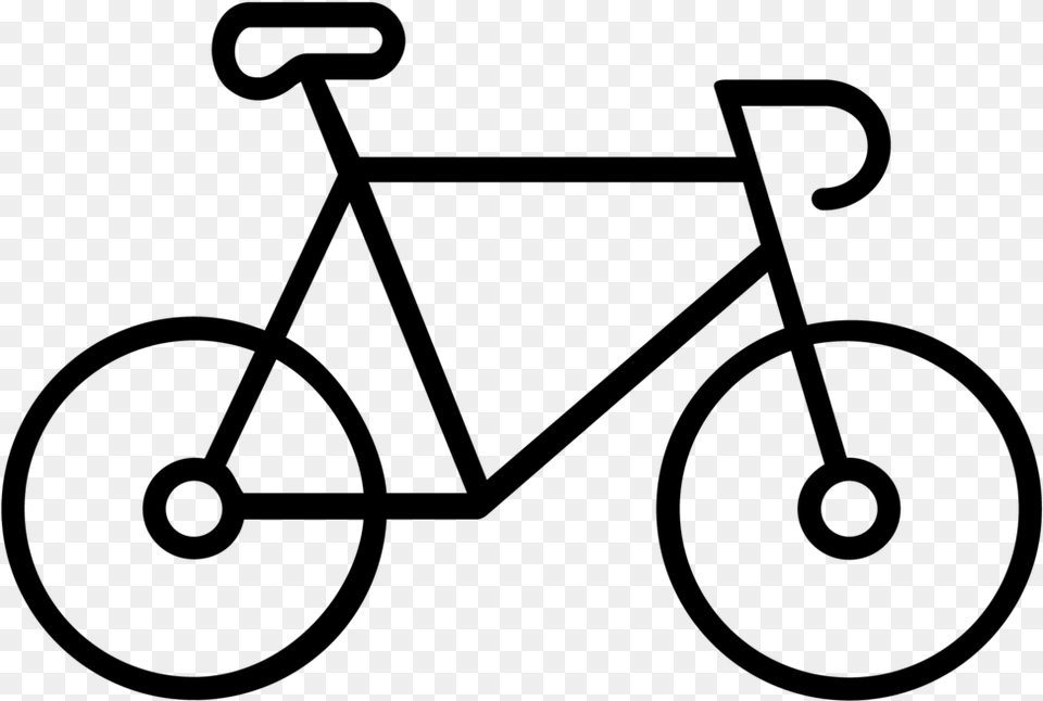 Spin Class Cliparts Road Bike Vector, Gray Free Transparent Png