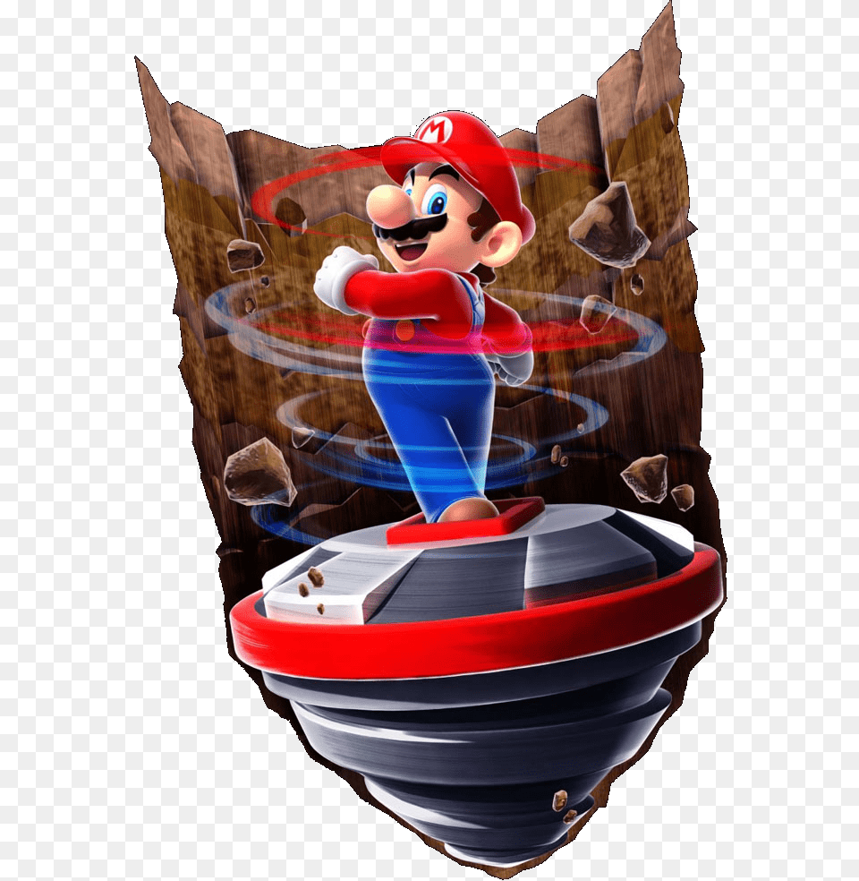 Spin Drill Mario, Baby, Person, Face, Head Free Png Download