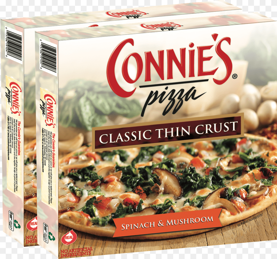 Spinach Amp Mushrooms Connie39s Pizza Supreme, Food, Leafy Green Vegetable, Plant, Produce Free Png