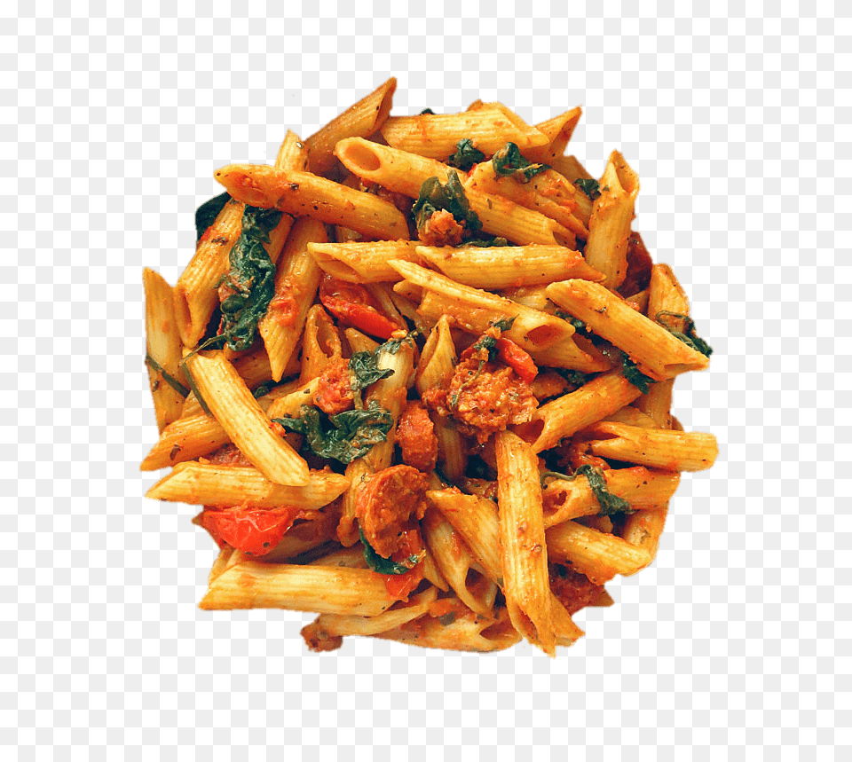 Spinach And Chorizo Red Pesto Penne, Food, Food Presentation, Pasta, Macaroni Free Png Download