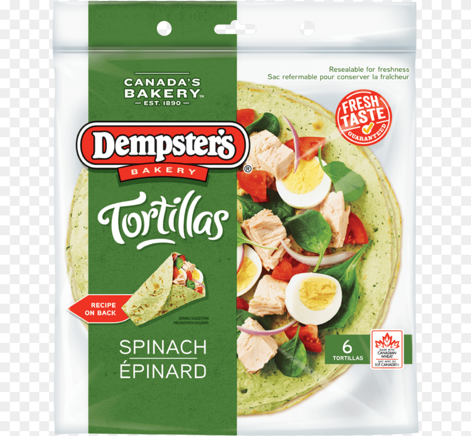 Spinach Dempster39s Spinach Tortilla, Food, Lunch, Meal, Egg Free Png Download