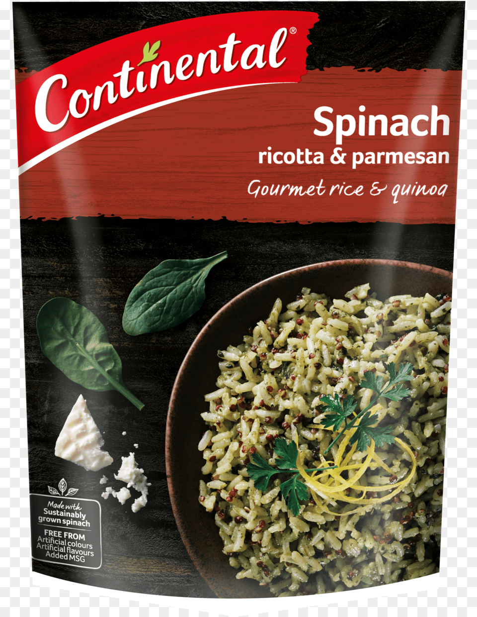 Spinach Ricotta Amp Parmesan Rice Amp Quinoa Continental Pasta Spinach, Food, Plant Free Transparent Png