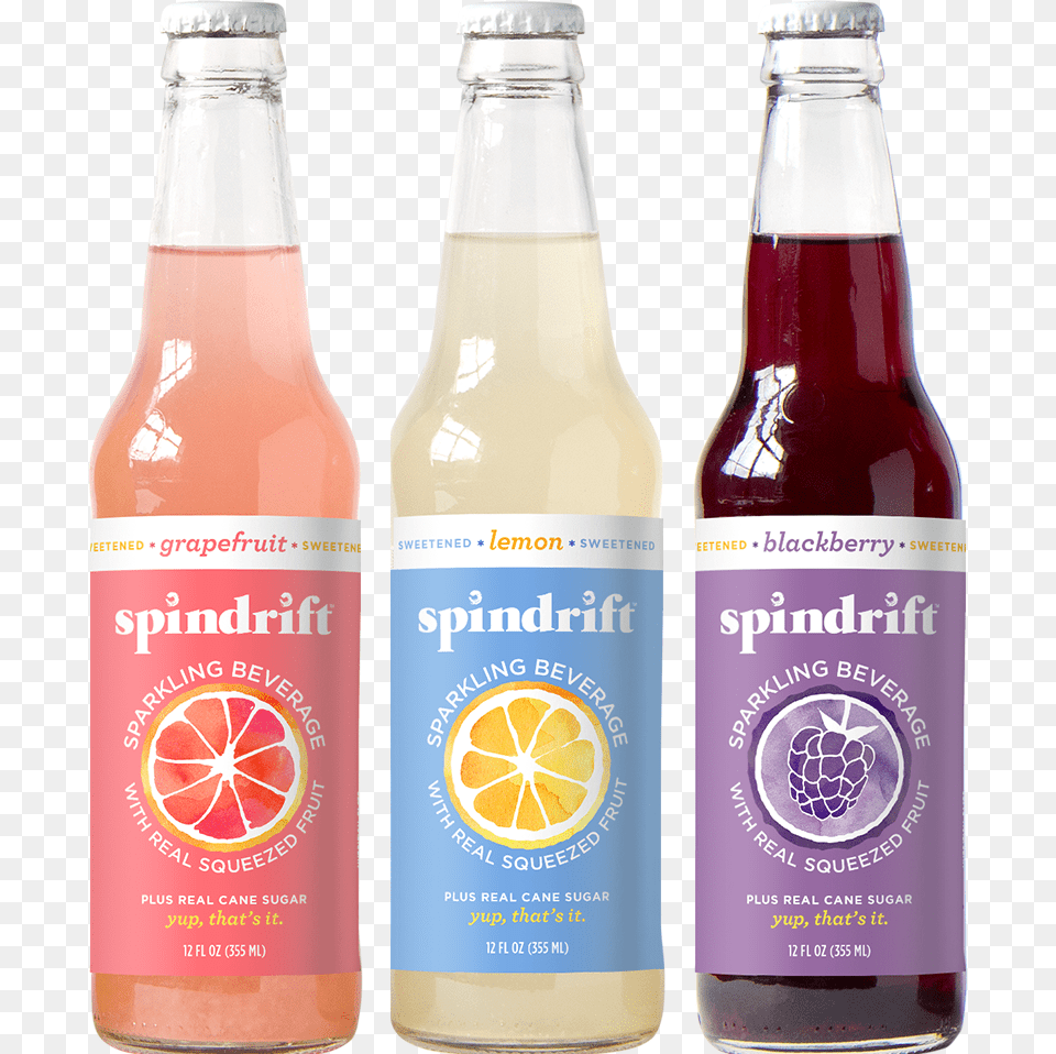 Spindrift Sparkling Water Bottle, Soda, Pop Bottle, Beverage, Alcohol Free Transparent Png