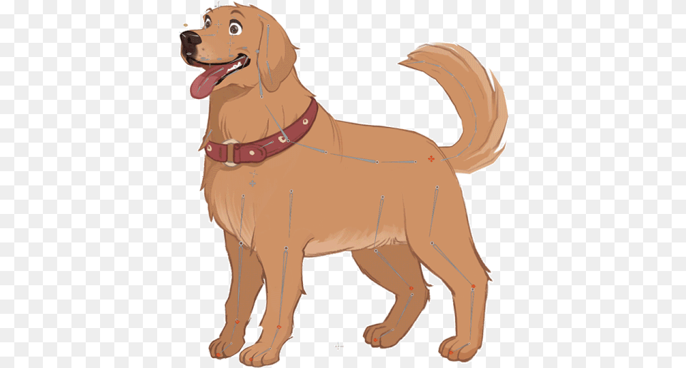 Spine Animation Golden Retriever Cartoon Transparent Gif, Animal, Canine, Dog, Golden Retriever Free Png