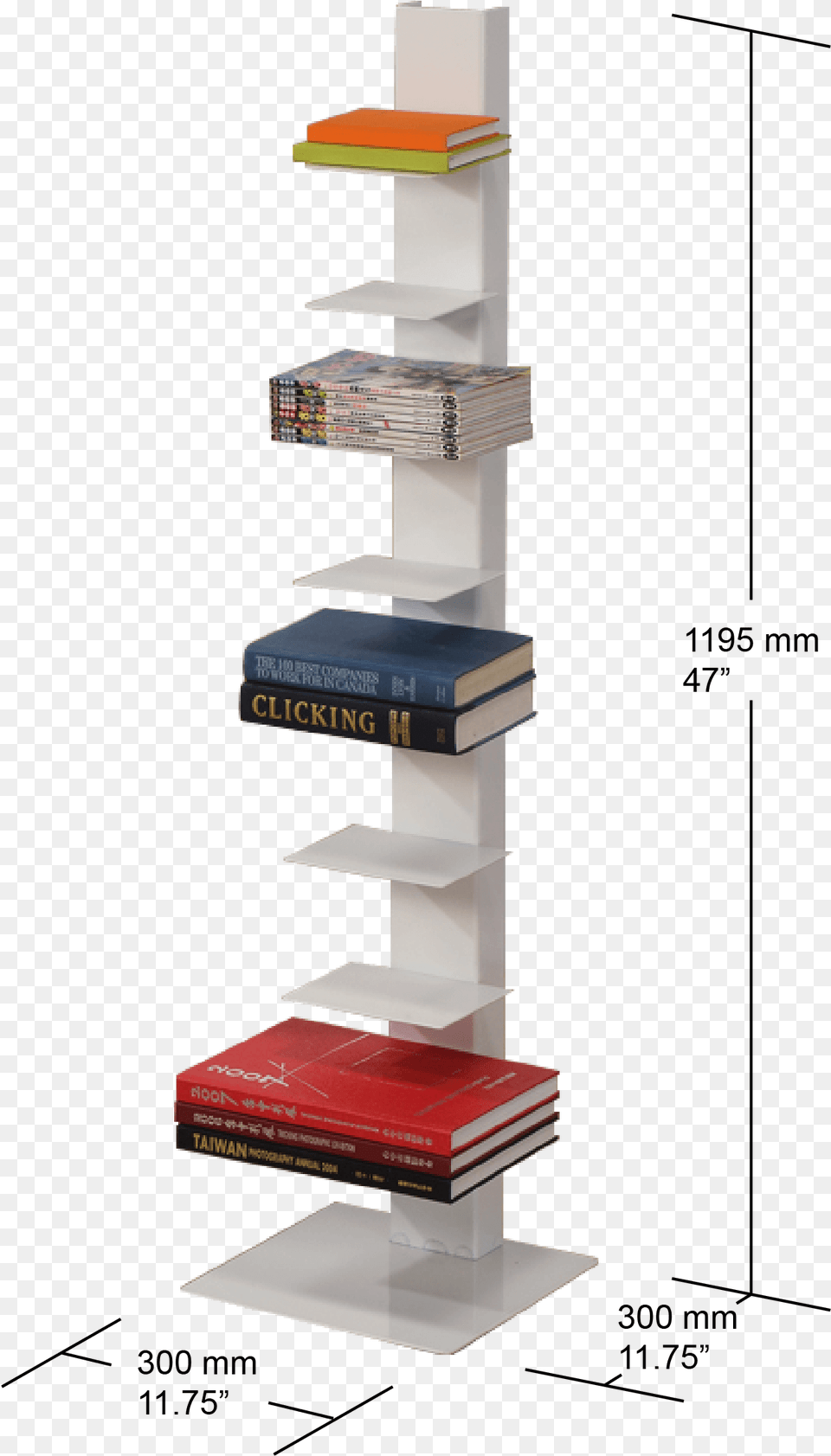 Spine Book Tower 8 Shelf Shelf, Publication, Furniture, Indoors, Library Free Transparent Png