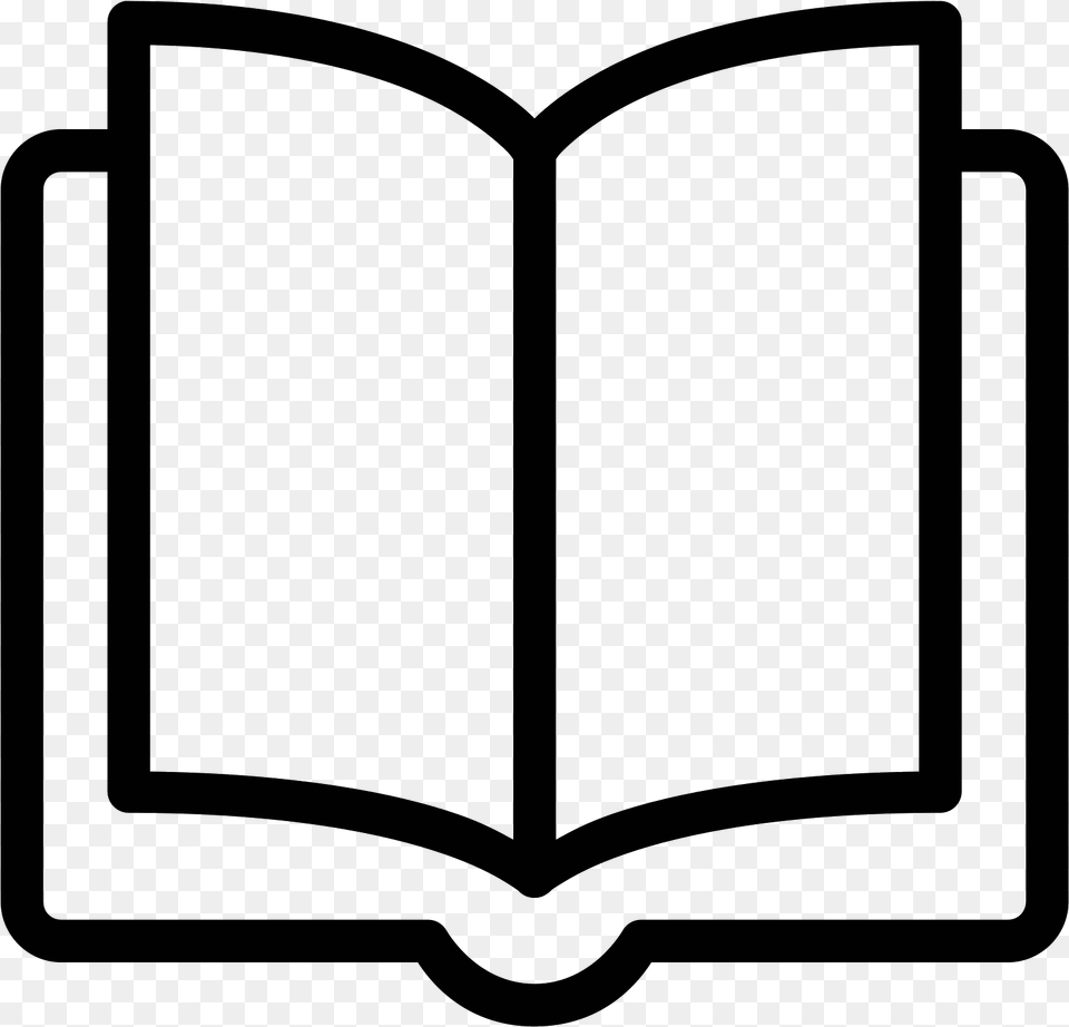 Spine Clipart Open Book Book Icon White, Gray Png Image