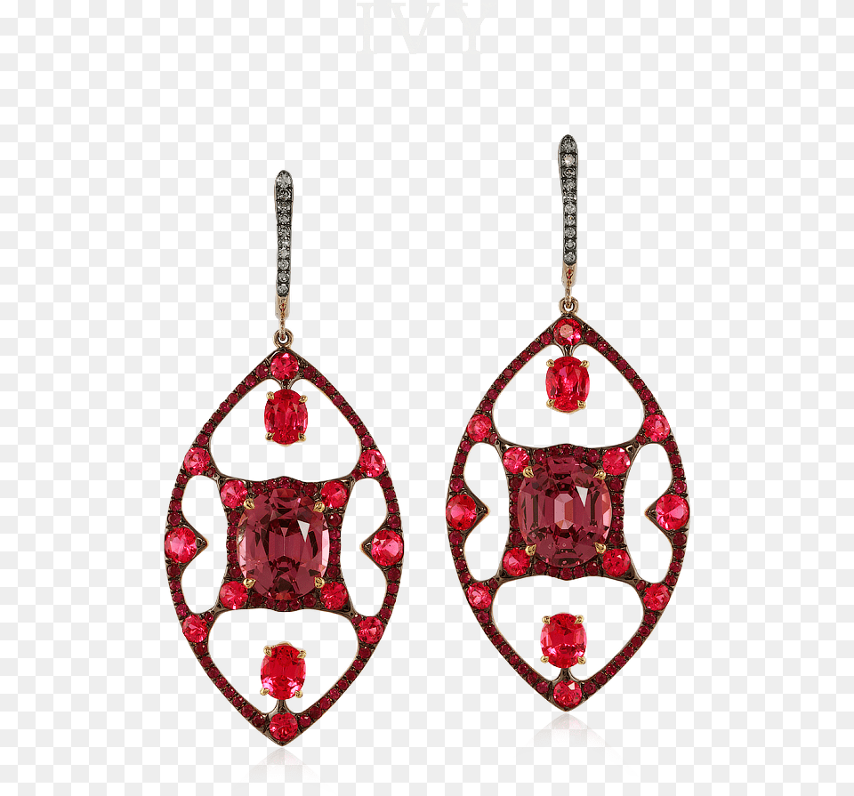 Spinel And Diamond Earrings, Accessories, Earring, Jewelry, Necklace Free Transparent Png