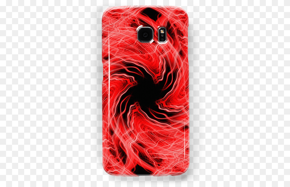 Spining Red Light Trails Pattern On A Black Background Mobile Phone Case, Electronics, Mobile Phone, Adult, Female Png Image