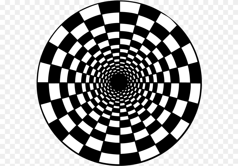Spinning Checkerboard, Spiral, Coil, Pattern Free Png