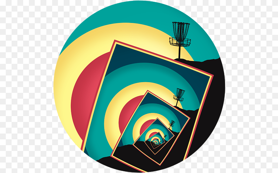 Spinning Disc Golf Baskets 2 T Shirt Vertical, Art, Photography, Sphere, Modern Art Png