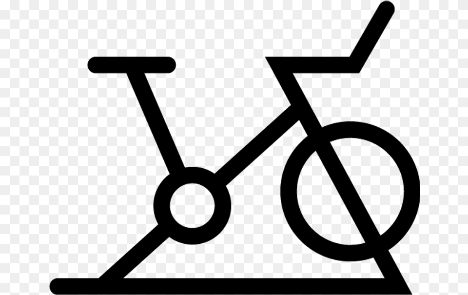 Spinning Exercise Bike Icon Spinning Simbolo, Gray Free Png