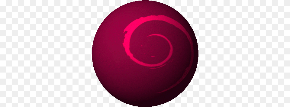 Spinning Globe With Debian Logo Pirate, Purple, Sphere, Disk Free Png Download