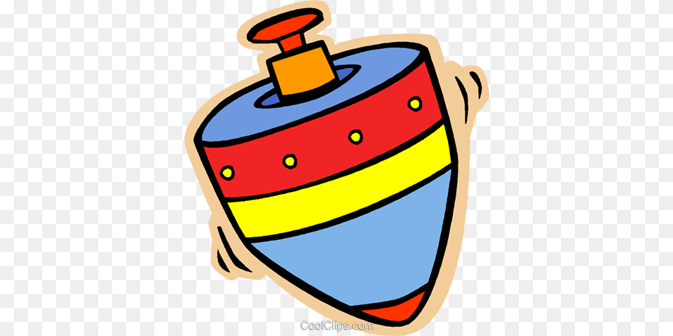 Spinning Top Royalty Free Vector Clip Art Illustration Png