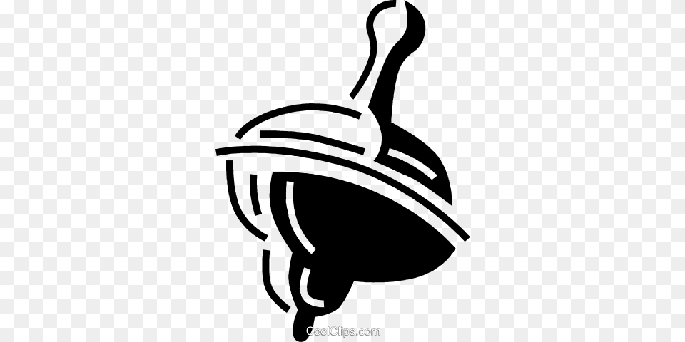 Spinning Top Royalty Vector Clip Art Illustration, Cooking Pan, Cookware, Bow, Sword Free Png