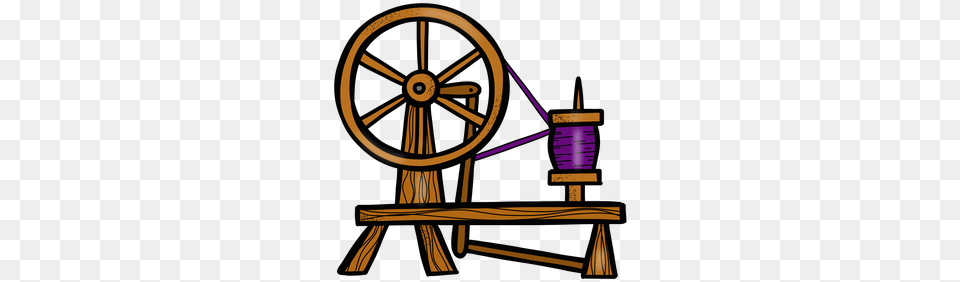 Spinning Wheel Educlips Clip Art, Machine, Spoke, Plywood, Wood Png Image