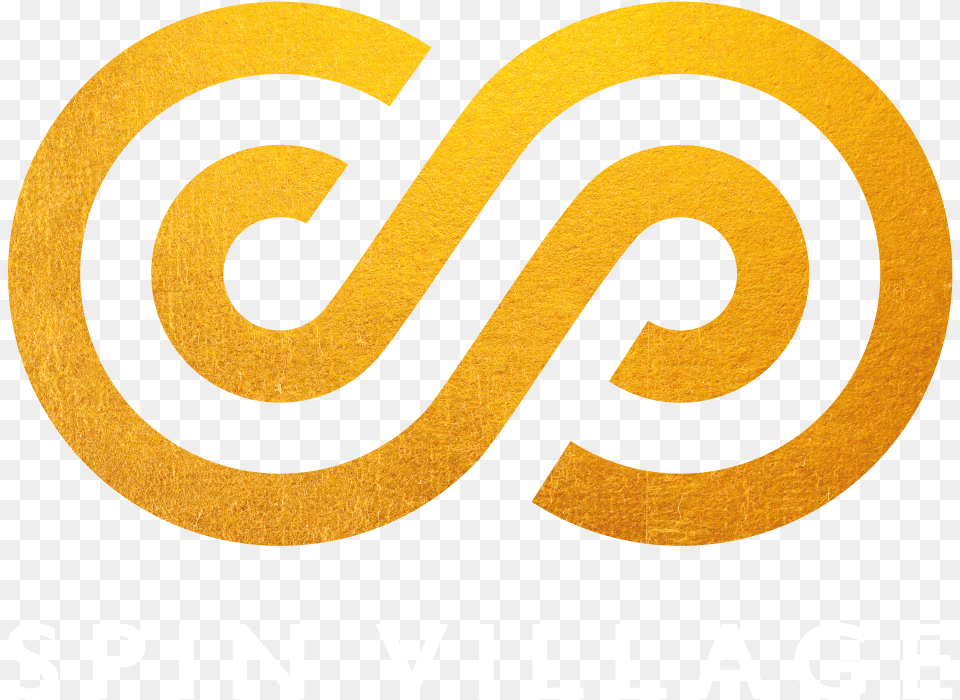 Spinvillage Master White Logo Orange, Text, Symbol Png