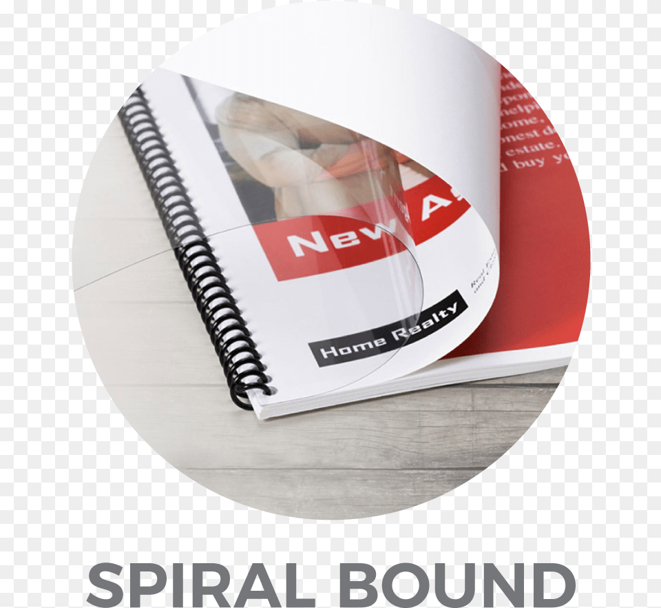 Spiral Bound Booklets Label, Publication, Book, Advertisement, Poster Png Image