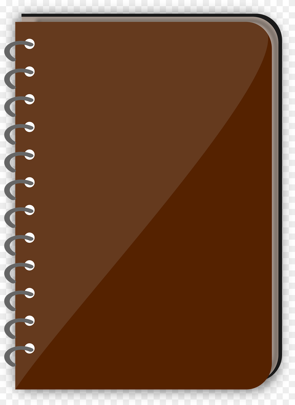 Spiral Bound Brown Book Clipart, Diary, Page, Text, White Board Free Png