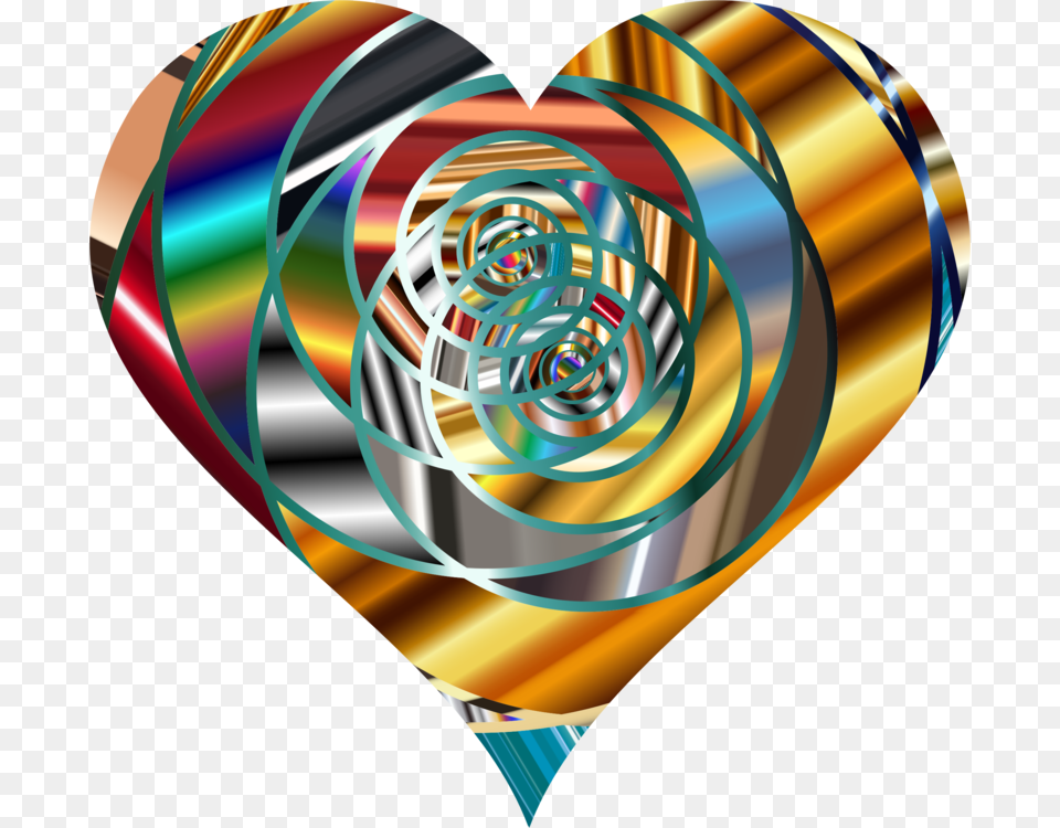 Spiral Circle Vortex Shape Heart, Disk Png