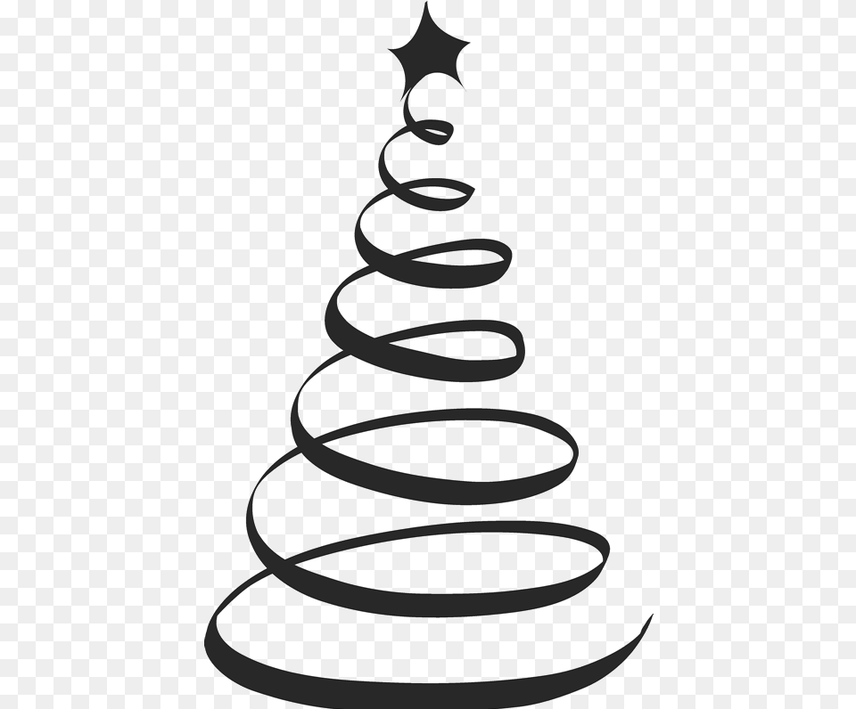 Spiral Clipart Christmas Tree Frames Illustrations Arboles De Navidad Vector, Coil Png Image