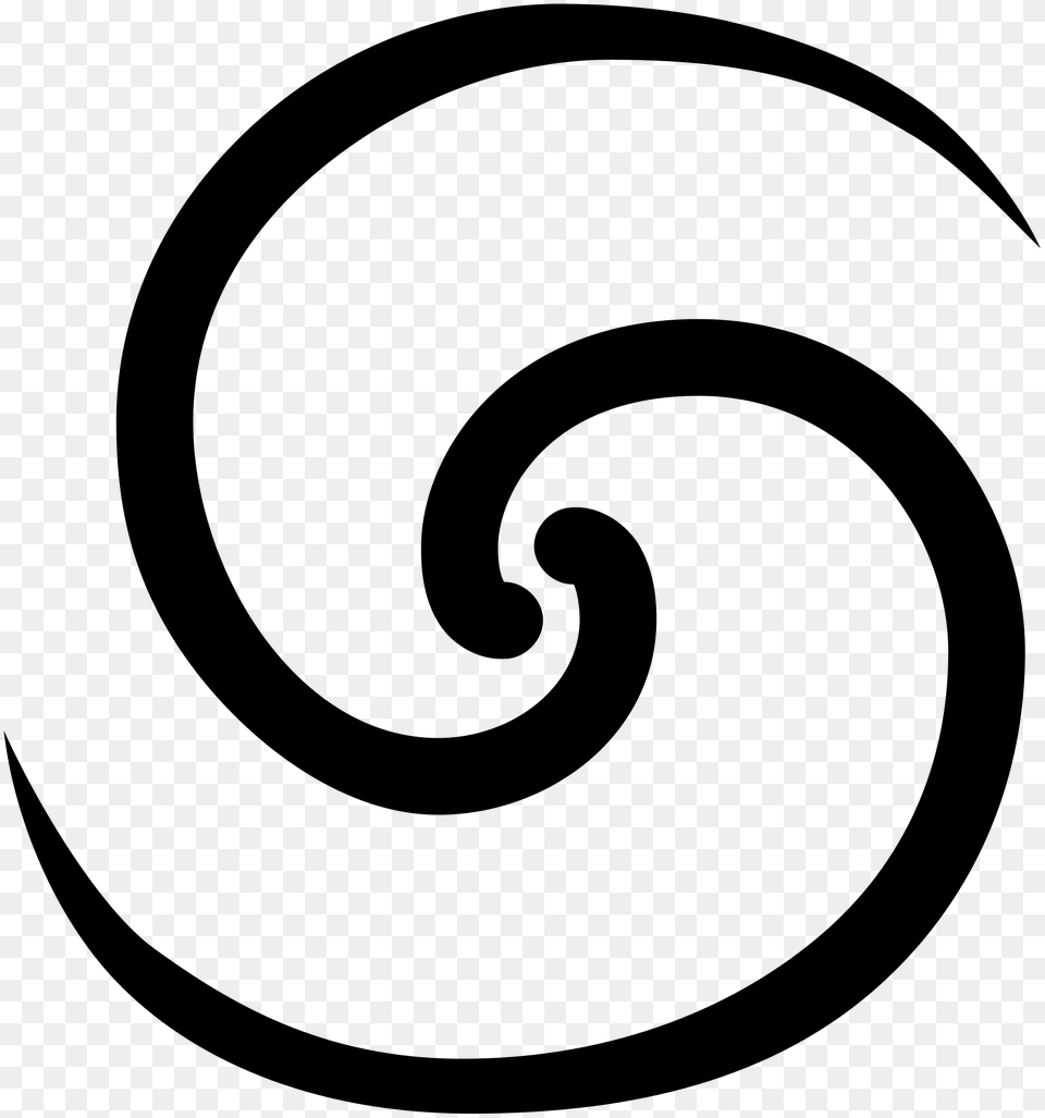 Spiral Clipart Double, Gray Free Png Download