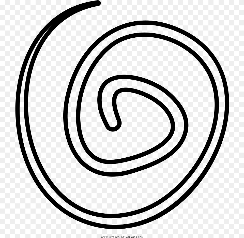 Spiral Coloring, Gray Png Image