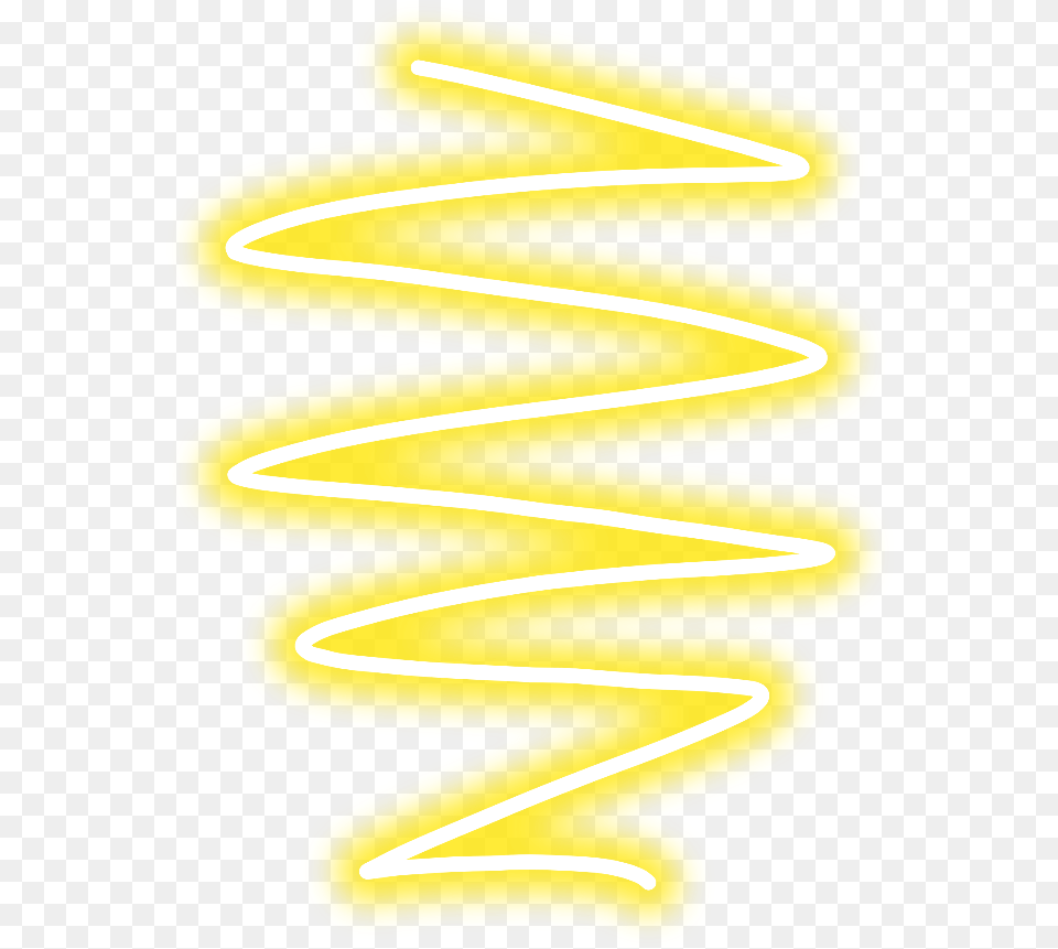 Spiral Espiral Yellow Amarillo Light, Neon Free Transparent Png