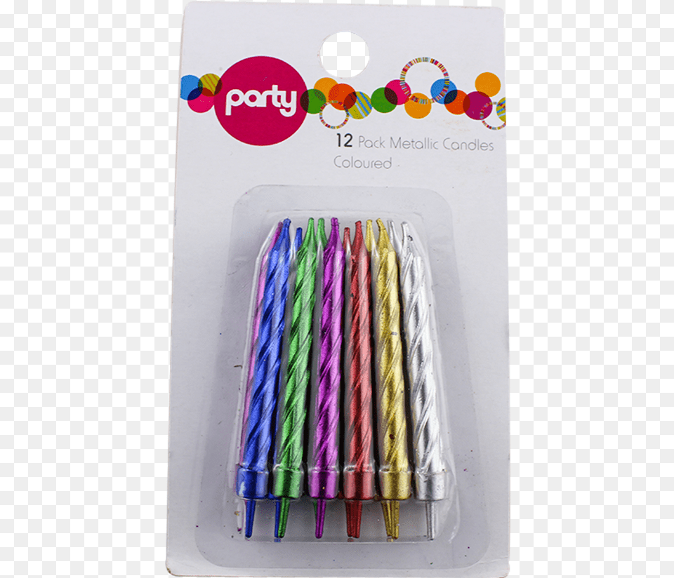 Spiral Glittering Birthday Cake Candles Paper, Pen Free Transparent Png