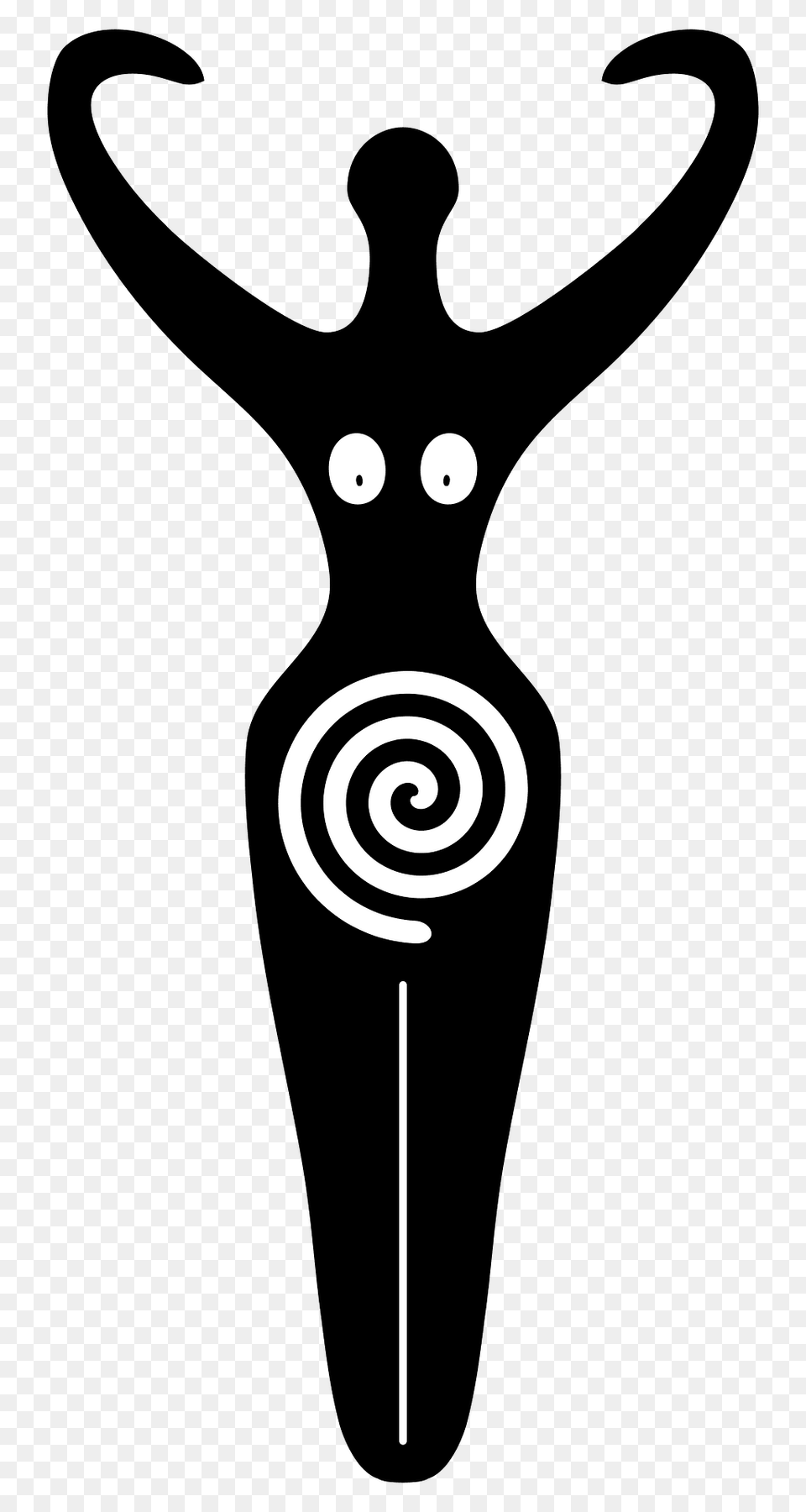 Spiral Goddess Symbol Neo Pagan Clipart Png Image
