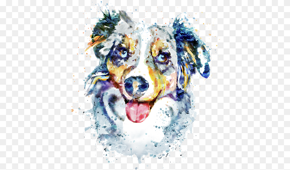 Spiral Notebook For Sale Border Collie Red Merle Watercolor, Outdoors, Animal, Canine, Mammal Free Png Download