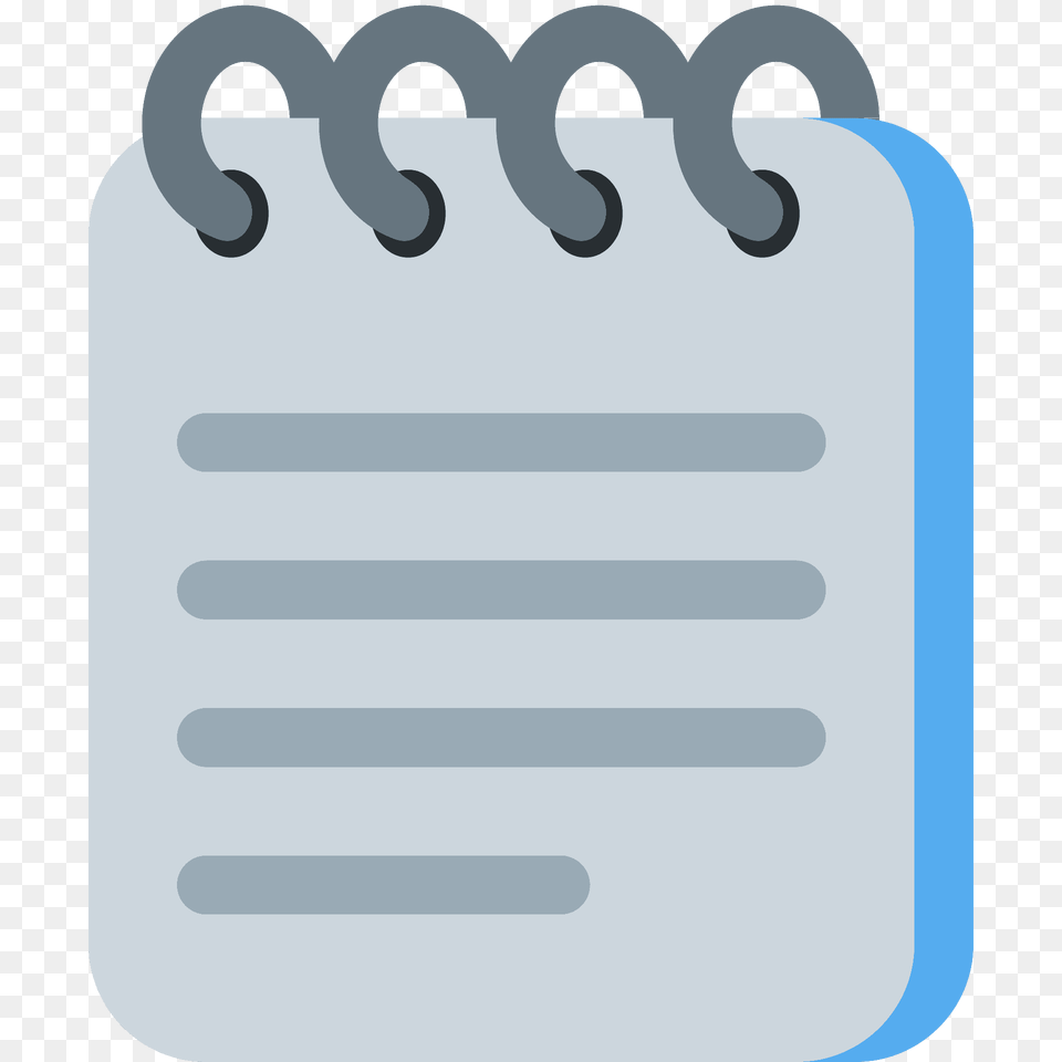 Spiral Notepad Emoji Clipart, Text Png