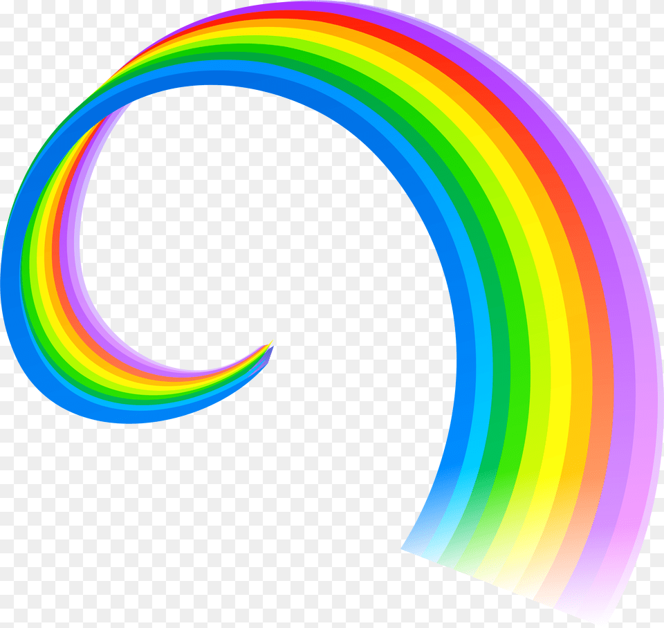Spiral Rainbow Rainbow, Nature, Night, Outdoors, Art Free Png
