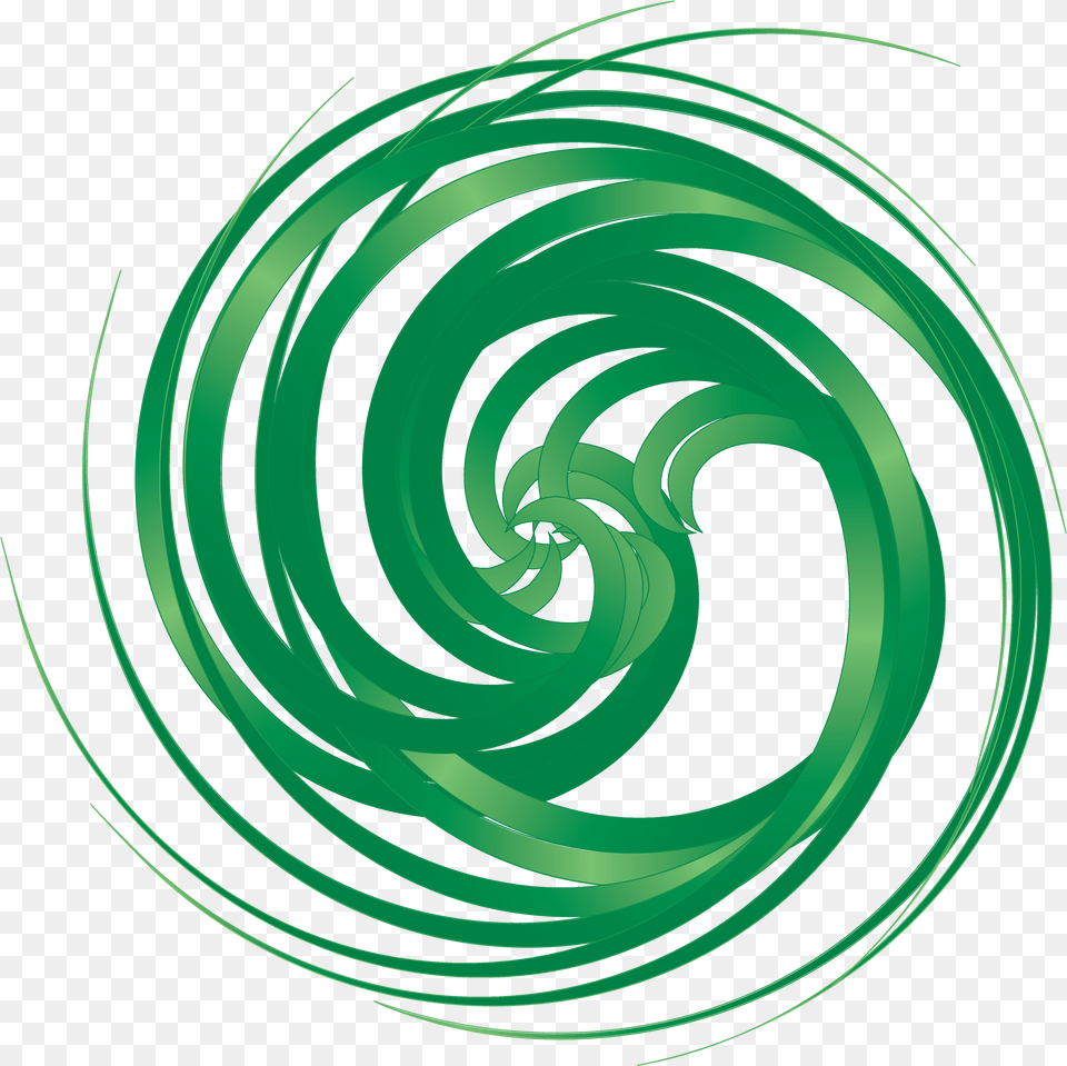 Spiral Spiral, Coil, Green, Nature, Night Free Transparent Png