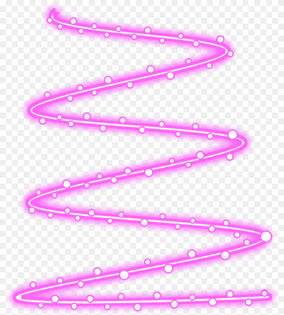 Spiral Swirl Line Line Neon Ftestickers Sticker Neon Picsart Spiral, Light, Purple Free Png