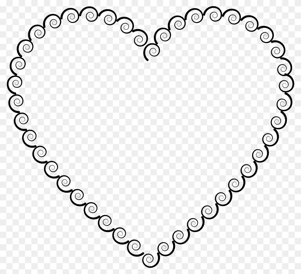 Spirals Heart Clipart, Pattern Png