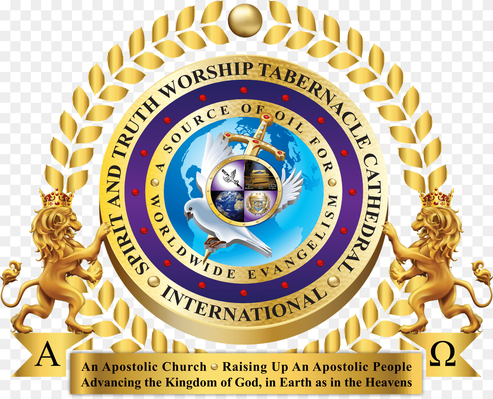 Spirit And Truth Worship Tabernacle Cathedral Circle, Badge, Logo, Symbol, Emblem Png