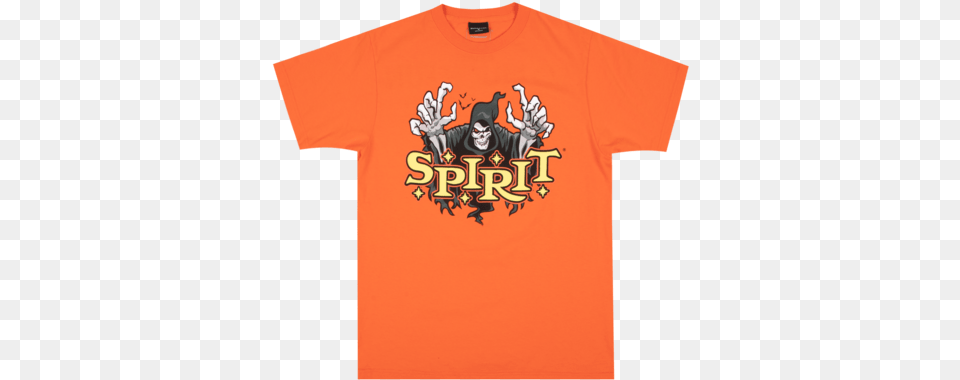 Spirit Halloween Logo Orange Teeu2013 Dumbgood Spirit Halloween, Clothing, T-shirt, Shirt Free Transparent Png
