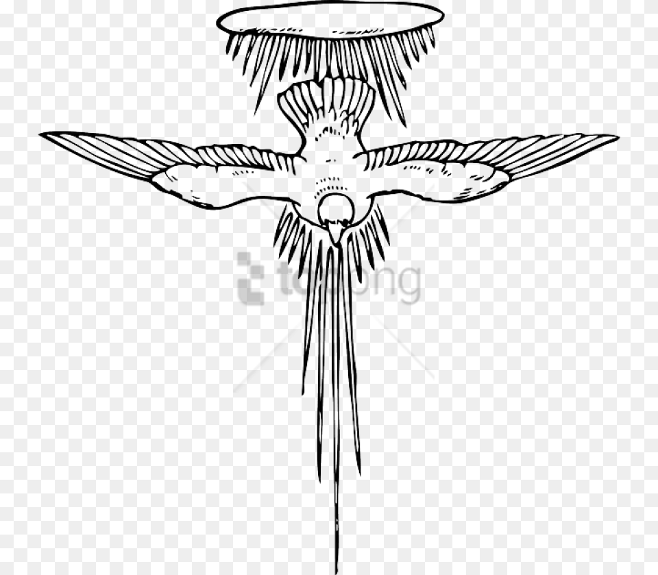 Spirit Image With Background Holy Spirit Line Art, Cross, Symbol Free Transparent Png