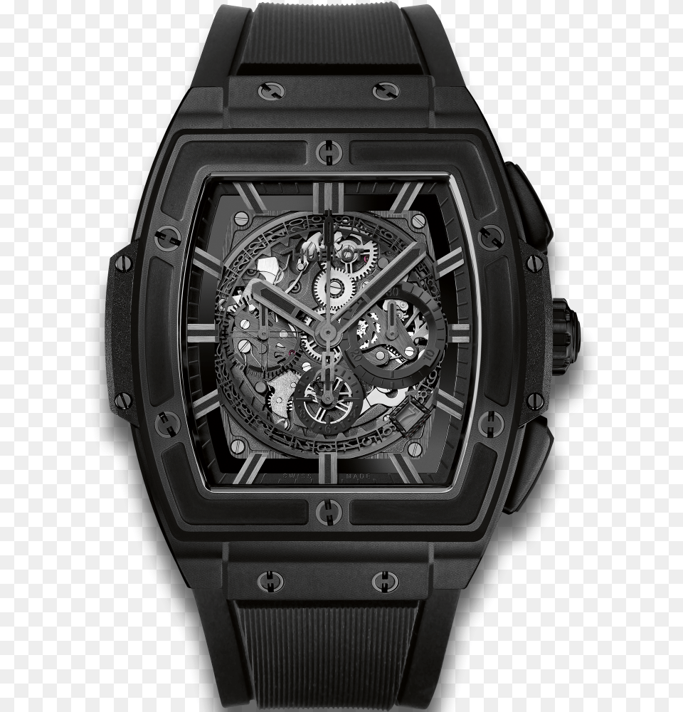 Spirit Of Big Bang All Black Hublot Spirit Of Bigbang 601 Ci 0110 Rx, Arm, Body Part, Person, Wristwatch Free Png