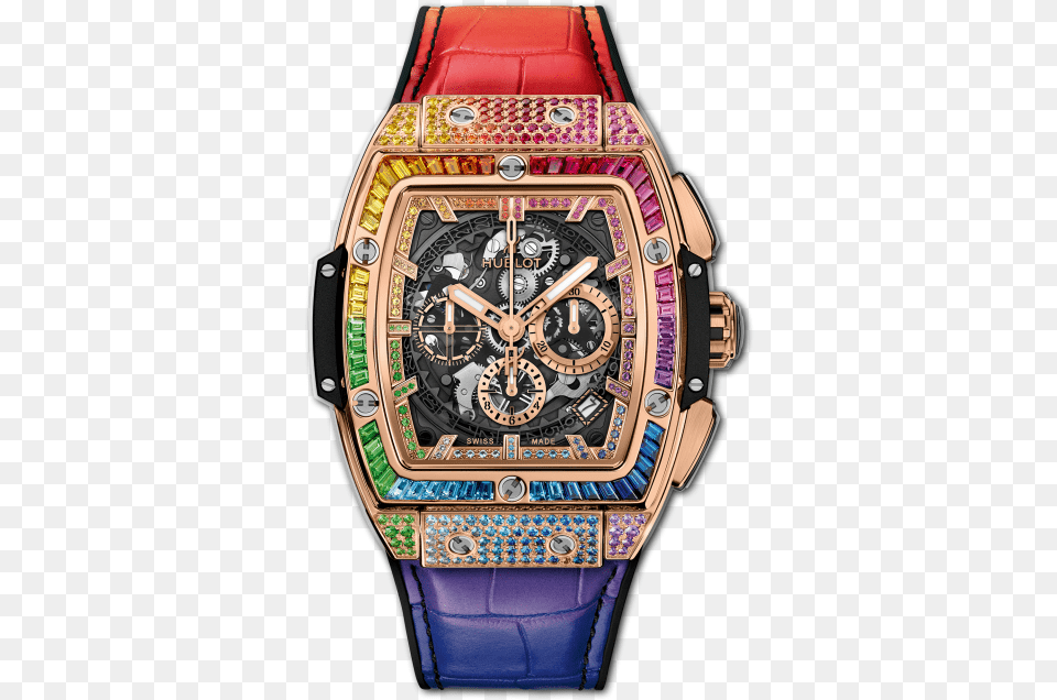 Spirit Of Big Bang King Gold Rainbow Hublot, Arm, Body Part, Person, Wristwatch Free Transparent Png