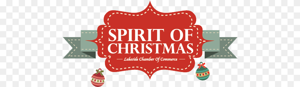 Spirit Of Christmas Lakeside Chamber Of Commerce Ca Ca Christmas Spirit Logo Free Png Download