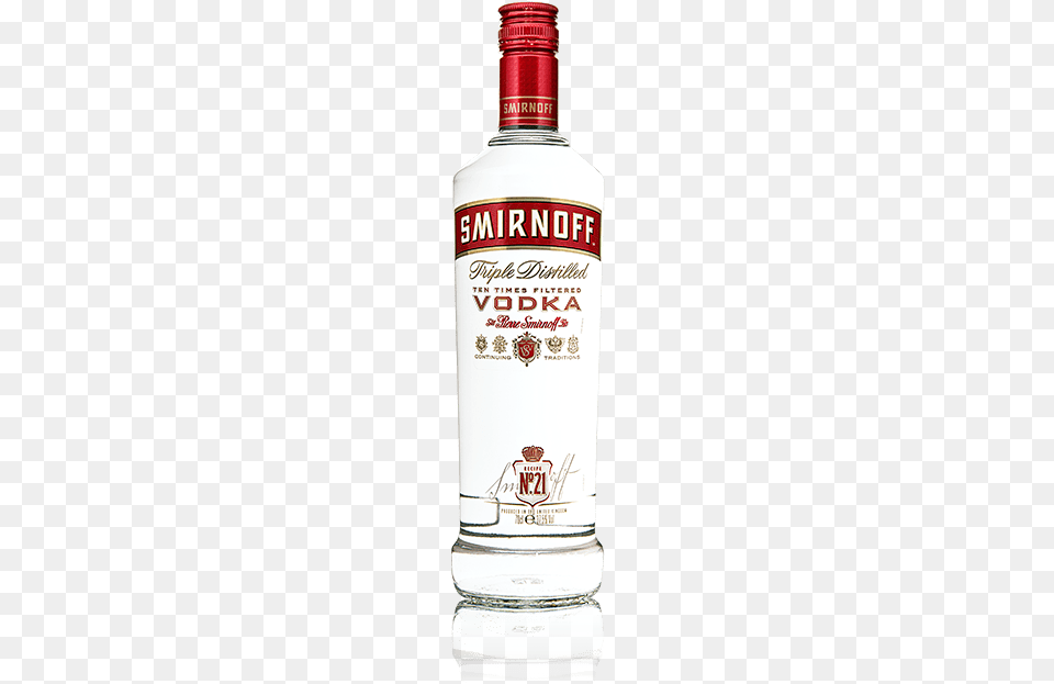 Spirits Brand Smirnoff Vodka Red No 21, Alcohol, Beverage, Gin, Liquor Png Image
