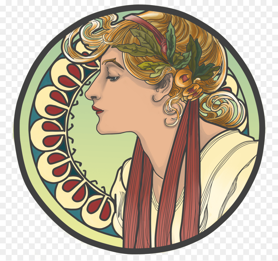 Spirits Of The Grand Art Nouveau Slides, Photography, Adult, Person, Painting Free Png