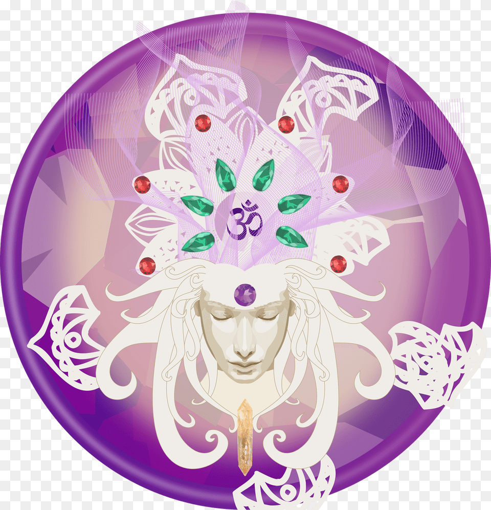Spirituality Clipart, Purple, Face, Head, Person Free Png