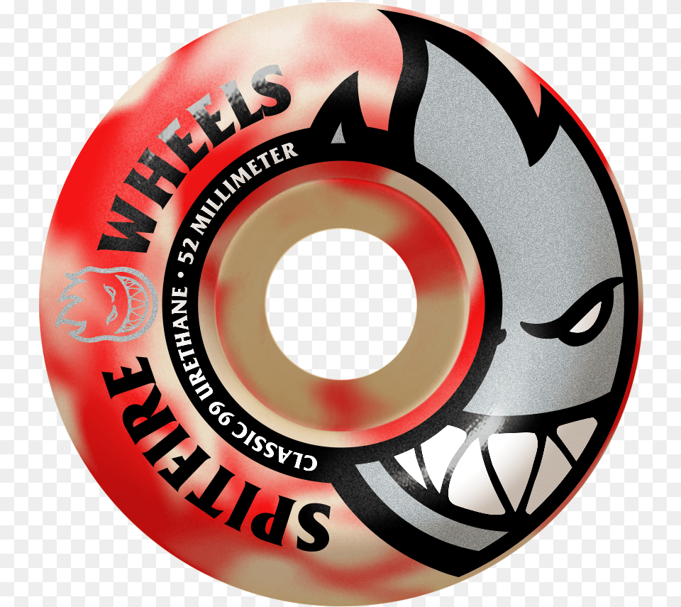 Spitfire 52mm Bighead Red Swirl Wheels Circle, Disk, Dvd Png Image