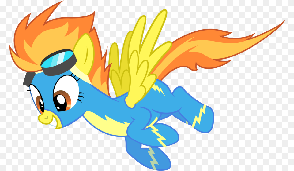 Spitfire Flying My Little Pony Wonderbolts Spitfire, Cartoon Free Transparent Png