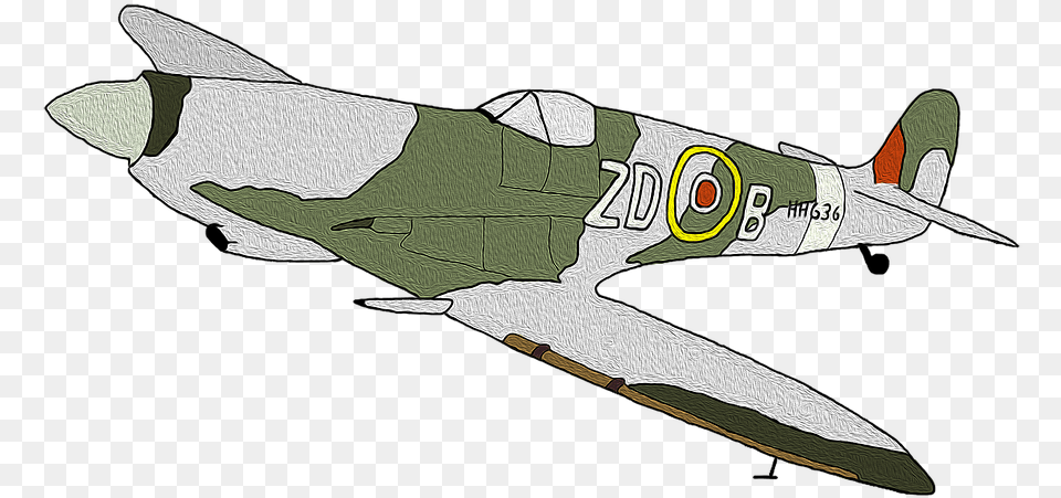 Spitfire Plane Ww2 Aircraft War Fighter Vintage Ww2 Flugzeug, Transportation, Vehicle, Airplane, Warplane Free Png